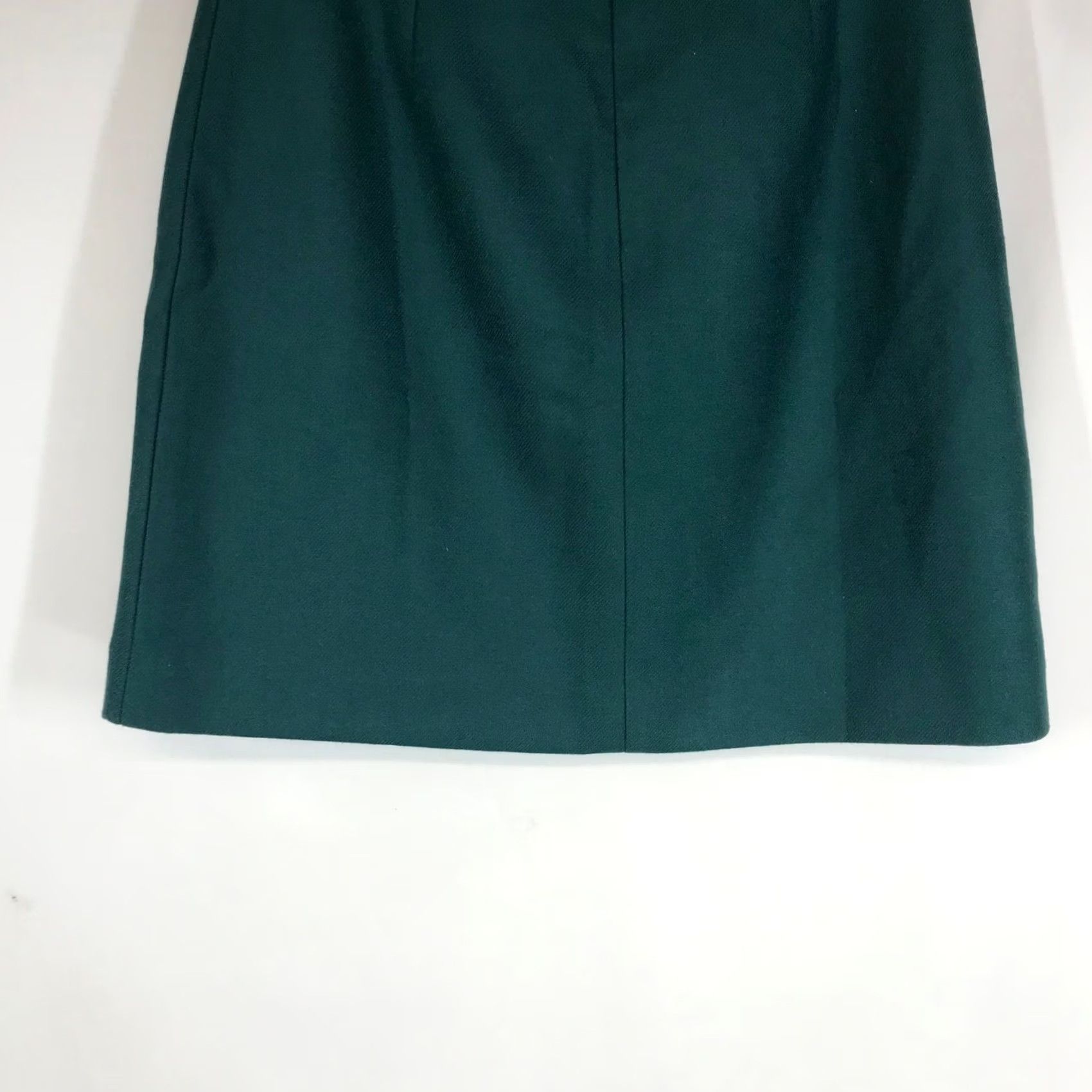 J.Crew J.Crew Womens Forest Green Wool A-Line Mini Skirt Size 6 Lined Back Zip Size 28" / US 6 / IT 42 - 6 Thumbnail