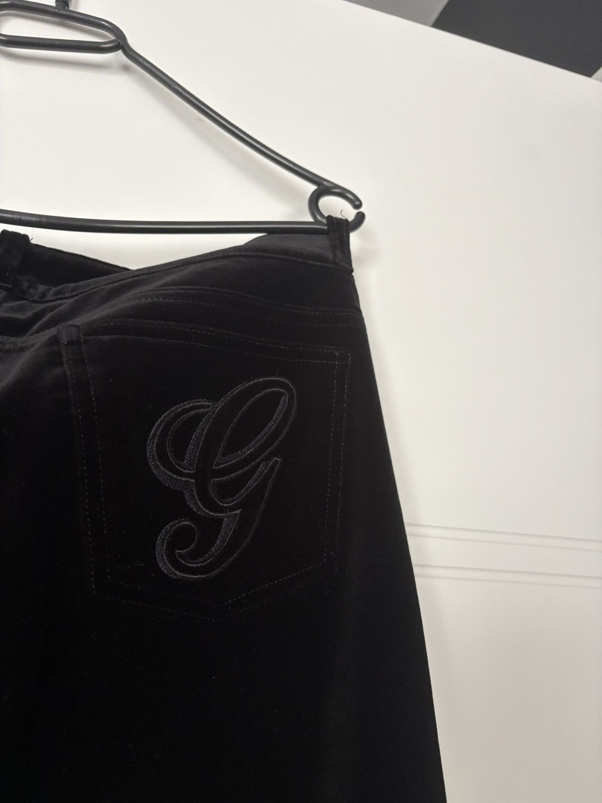 Gucci velvet trousers black L