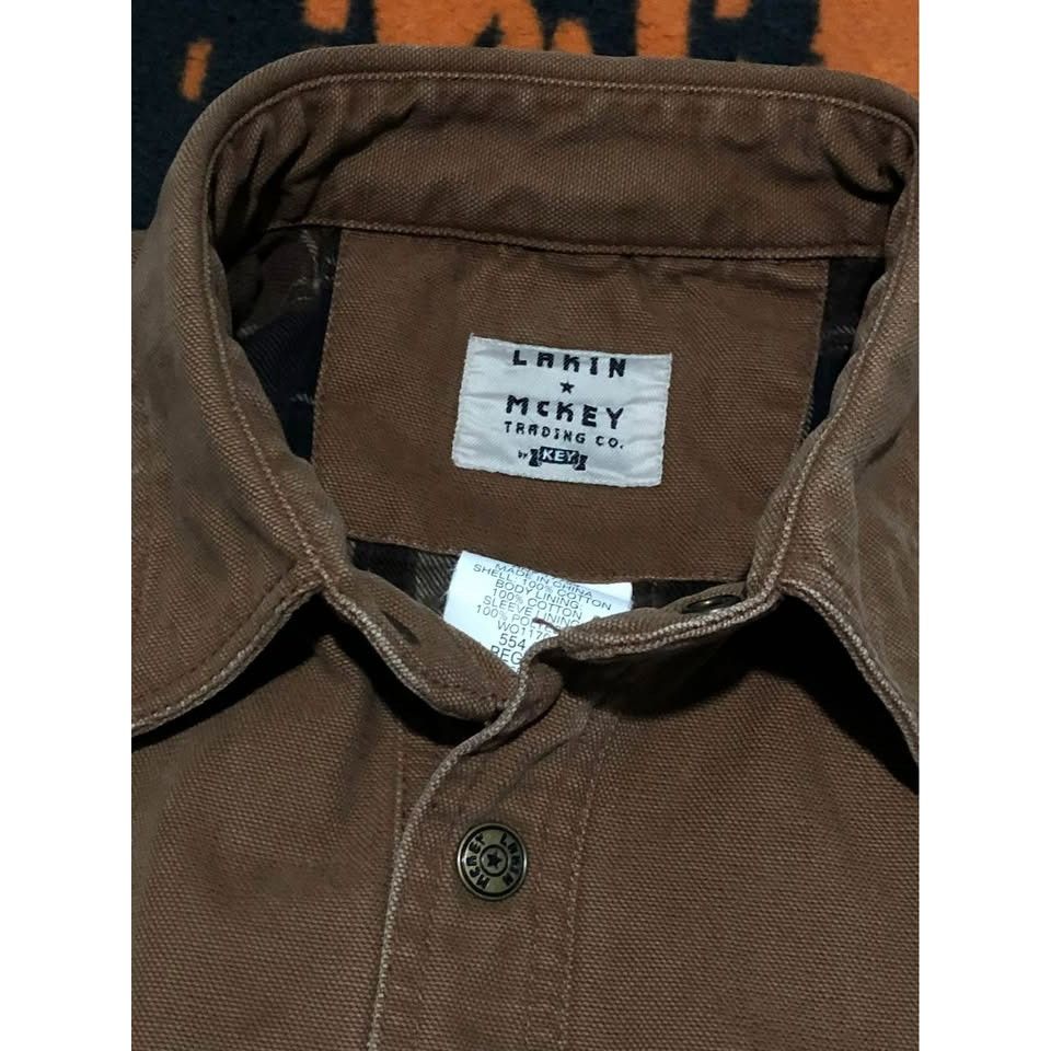 Vintage Vintage LAKIN & McKEY Canvas Jacket Size Large Plaid Flannel Size US L / EU 52-54 / 3 - 4 Thumbnail