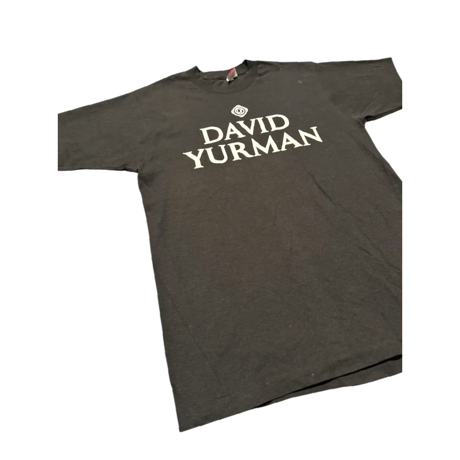Fruit Of The Loom VINTAGE 90s David Yurman MADE IN USA Promo T-Shirt Staff L Black Cotton Short Sleeve Crew Neck Mens Size US L / EU 52-54 / 3 - 4 Thumbnail