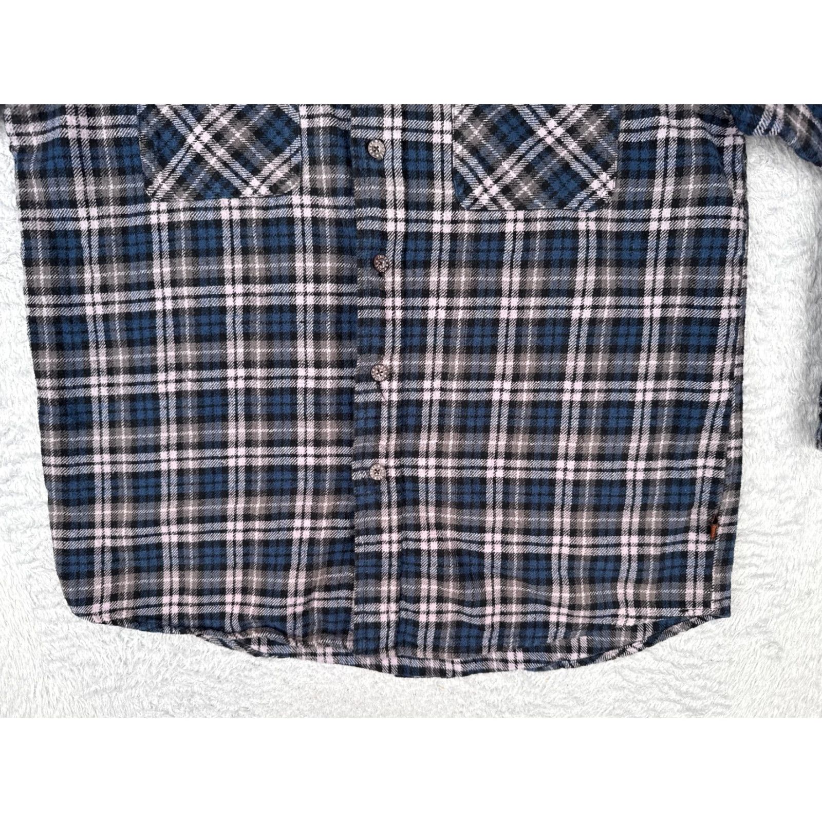 Vintage Moose Creek Shirt Men Large Blue Plaid Button-Up 100% Cotton Flannel Pocketed Casual Workwear Mens Size US L / EU 52-54 / 3 - 5 Thumbnail