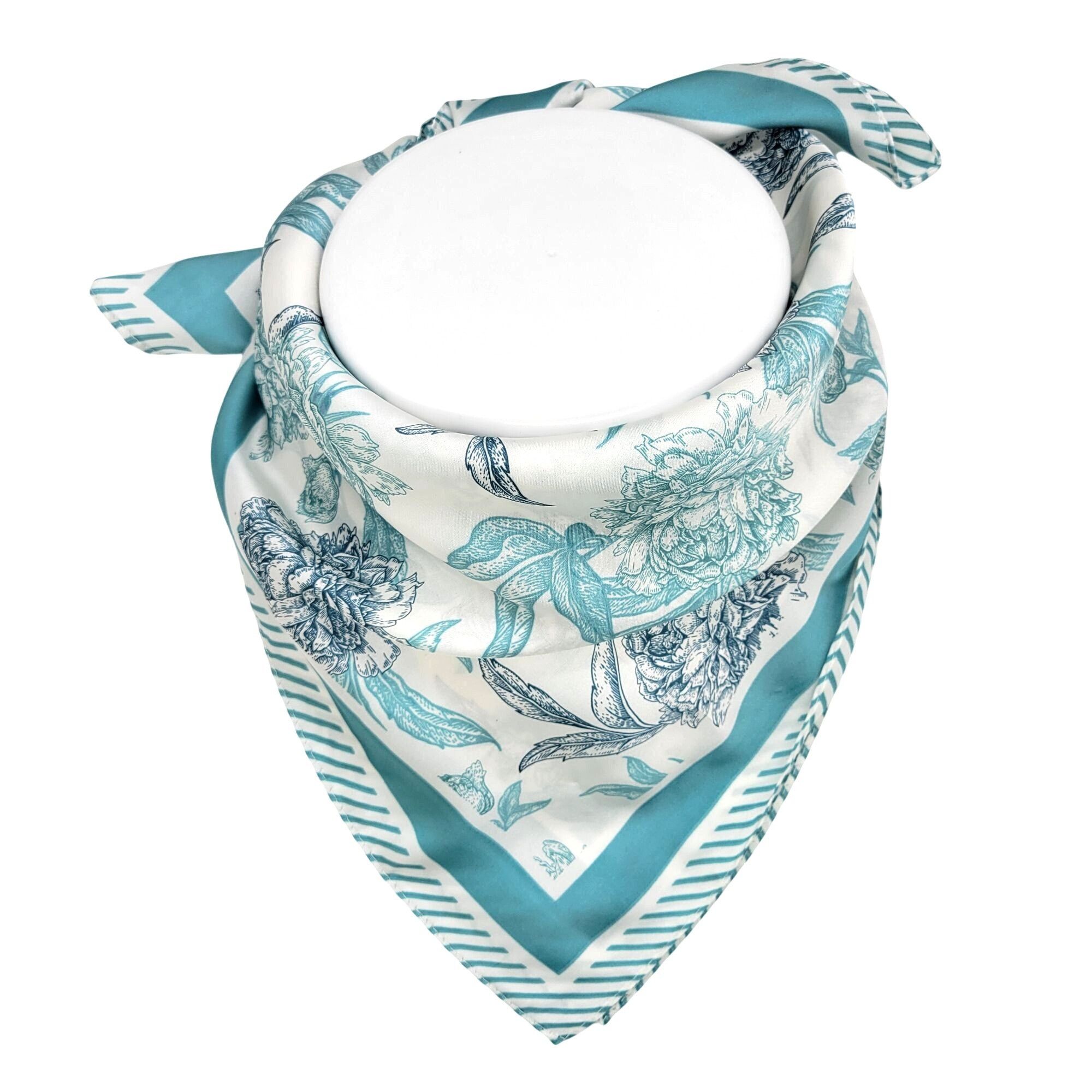 Other ❤️ Elegant Bandana Square Silky Soft Scarf Floral Geometric Size ONE SIZE - 3 Thumbnail
