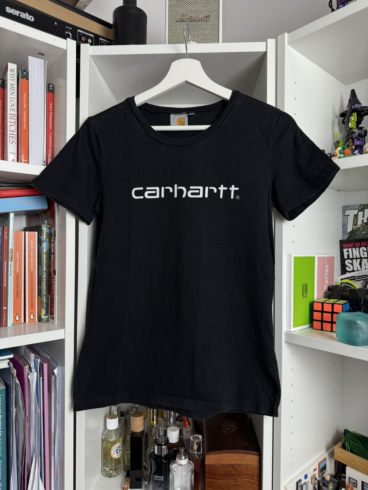 Carhartt × Vintage Vintage Carhartt big logo black t-shirt S skate streetwear Size S / US 4 / IT 40 - 1 Thumbnail