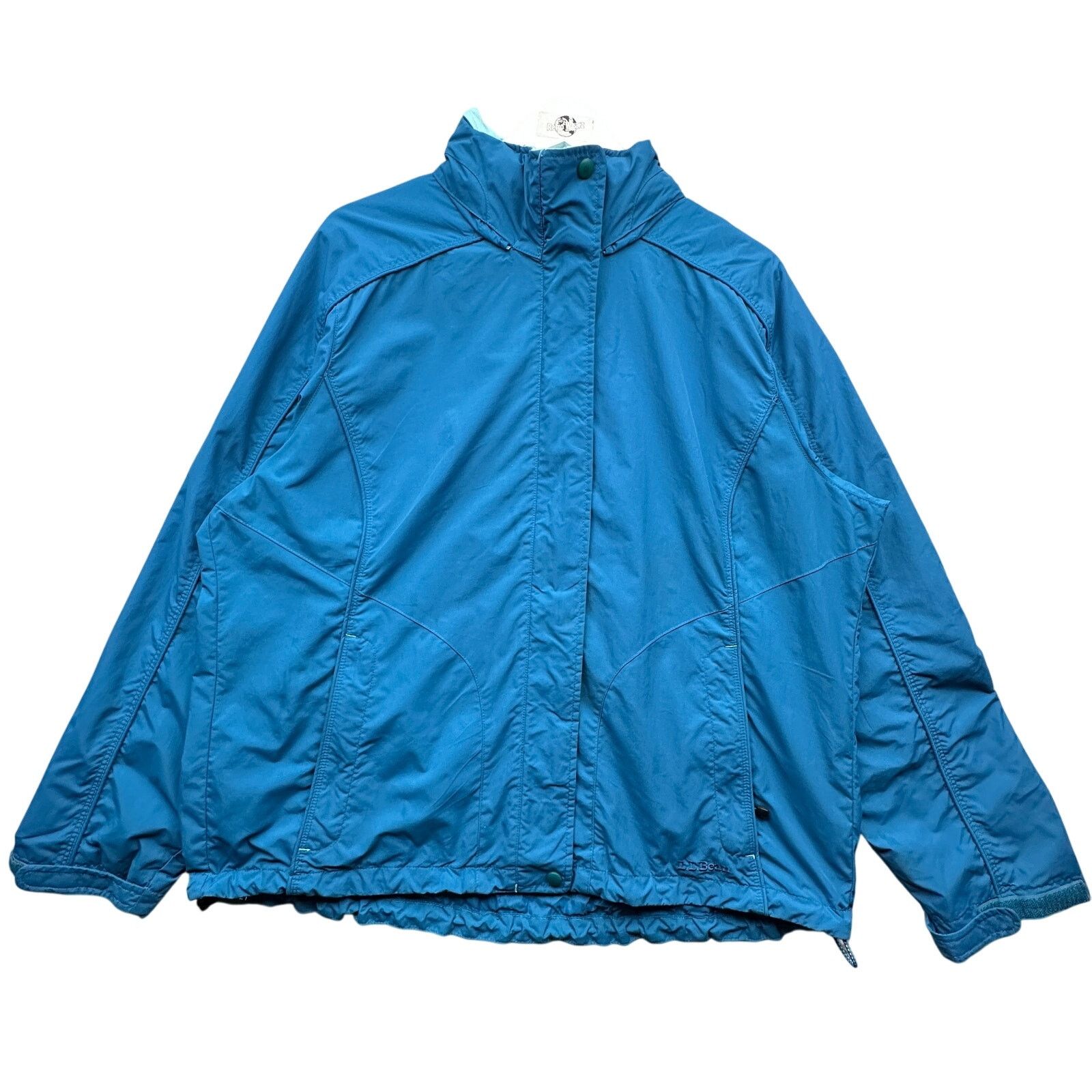 L.L. Bean LL Bean 0JPD1 Blue Full Zip Hidden Hooded Jacket Womens XL Size XL / US 12-14 / IT 48-50 - 1 Thumbnail