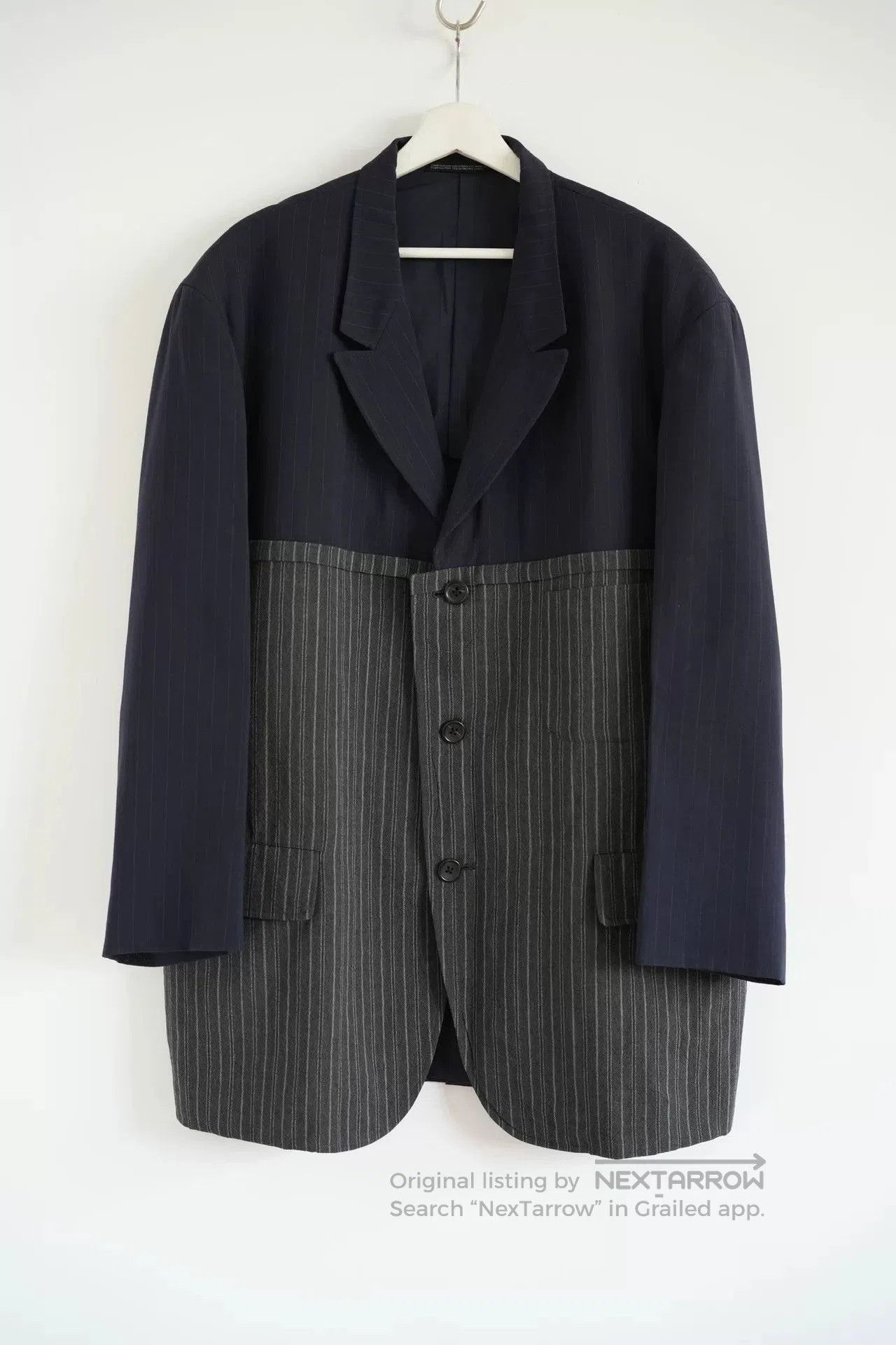 Yohji Yamamoto yohji yamamoto striped wool suit jacket. Size US M / EU 48-50 / 2 - 1 Thumbnail