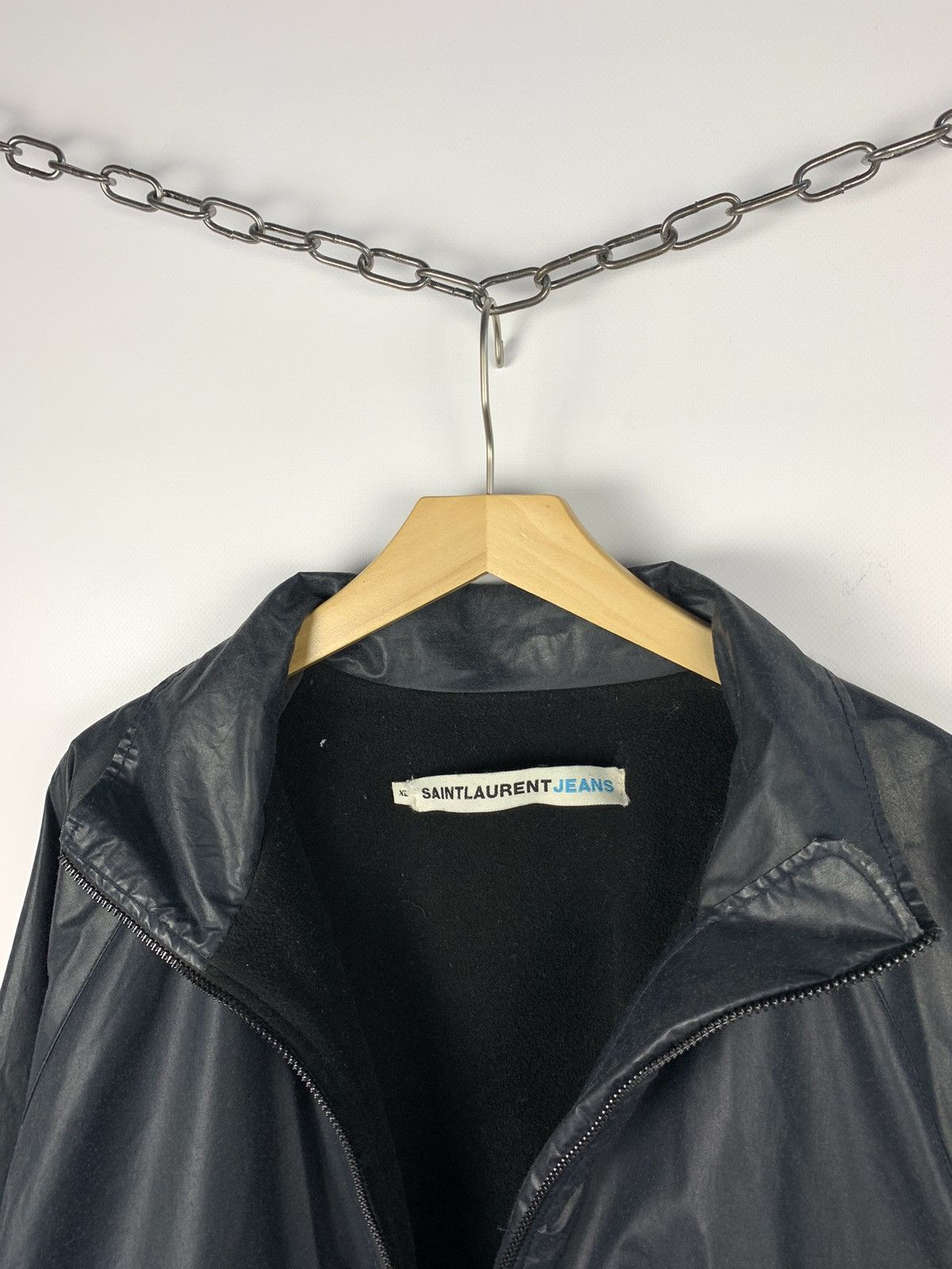 Yves Saint Laurent Vintage Saint Laurent Jeans Full Zip Jacket Resin Rare 90’s Size US XL / EU 56 / 4 - 5 Thumbnail