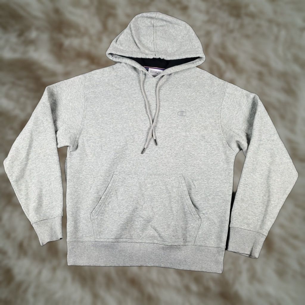 Champion VINTAGE Champion Hoodie Pullover Mens Medium Gray Cotton Fleece Casual Sports American 90s Size US M / EU 48-50 / 2 - 1 Thumbnail