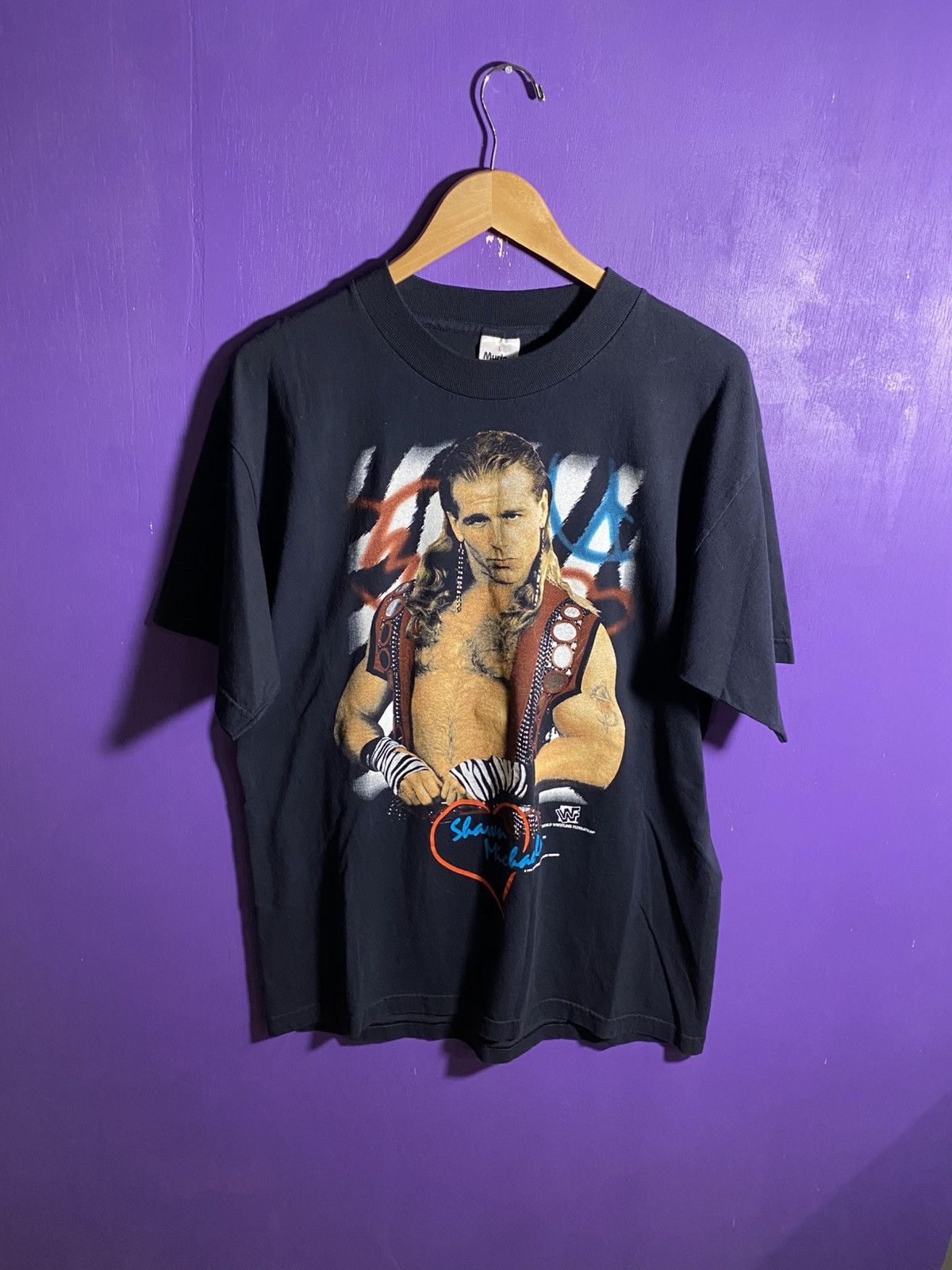 WWF Vintage 1996 WWF Shawn Michaels t-shirt Size US L / EU 52-54 / 3 - 1 Thumbnail