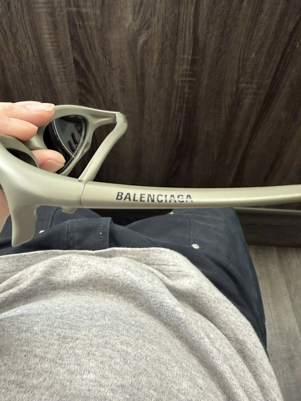Balenciaga BAT RECTANGLE SUNGLASSES Size ONE SIZE - 2 Thumbnail
