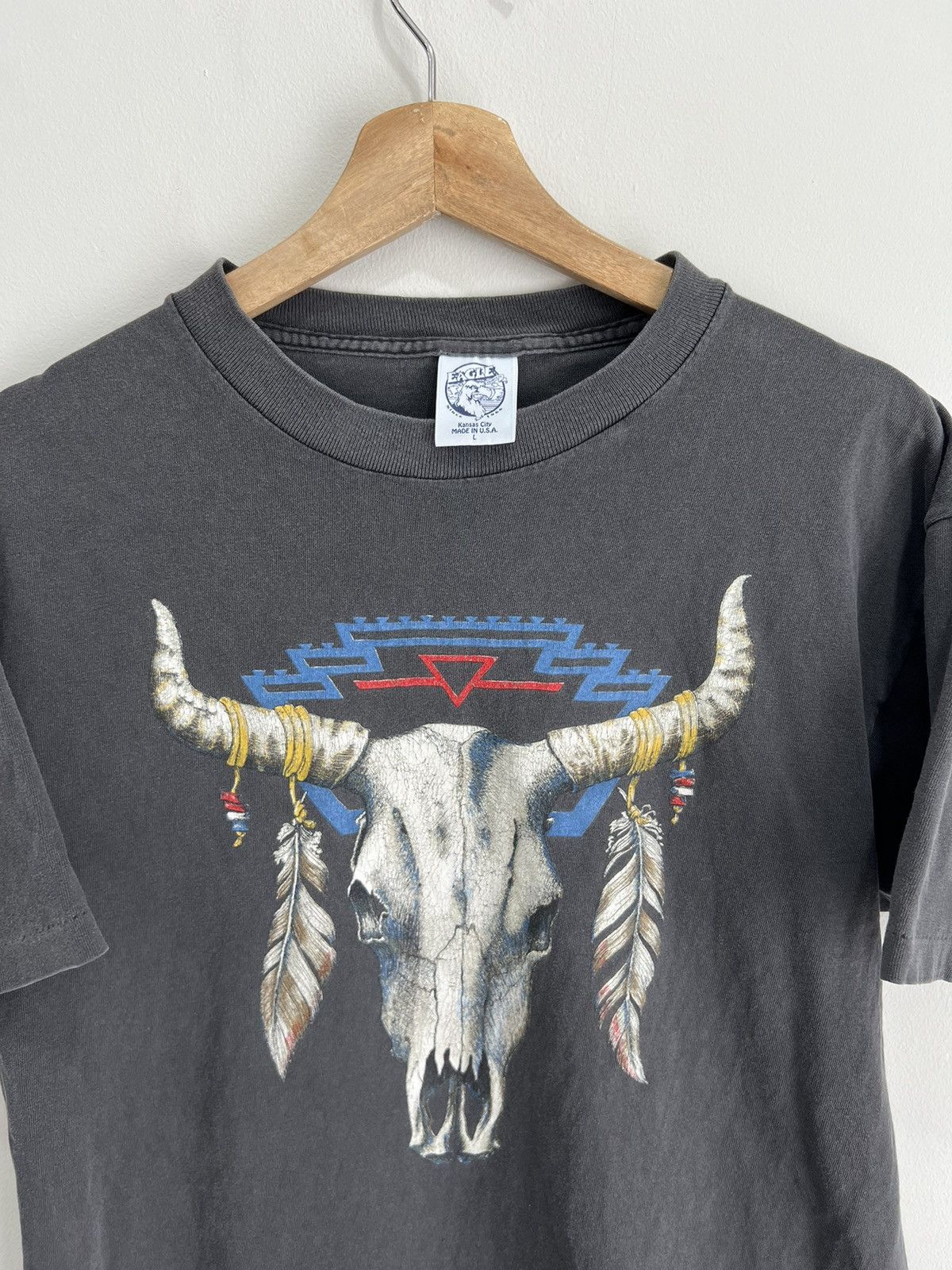 Vintage Vintage Skull Tee Shirt Size US L / EU 52-54 / 3 - 2 Thumbnail