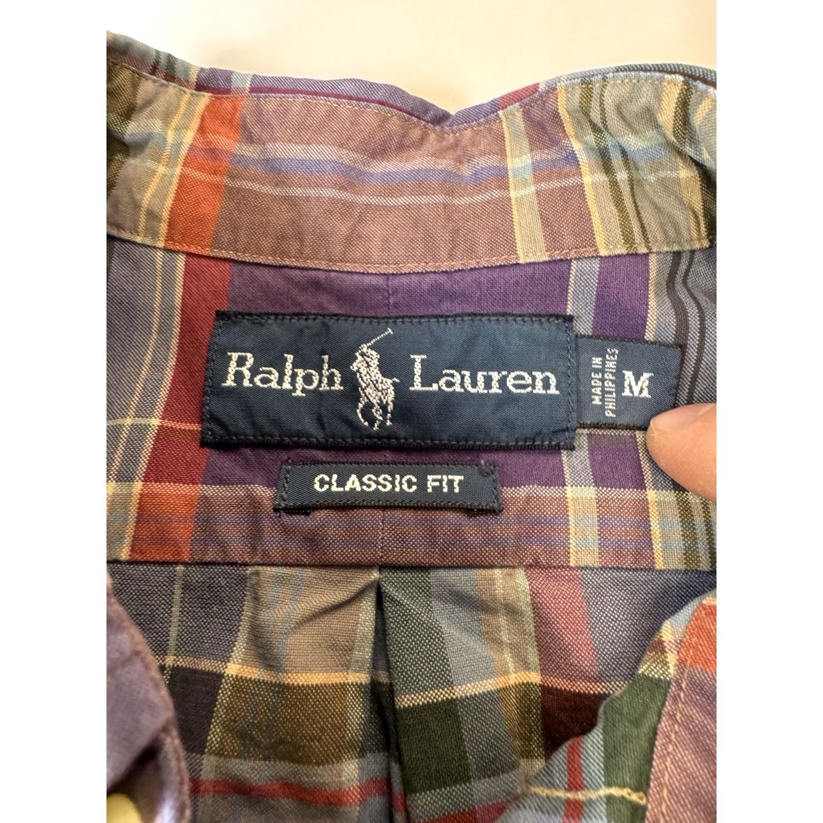 Ralph Lauren Ralph Lauren Button-Down Preppy Plaid Checkered Shirt Mens M Size US M / EU 48-50 / 2 - 3 Thumbnail
