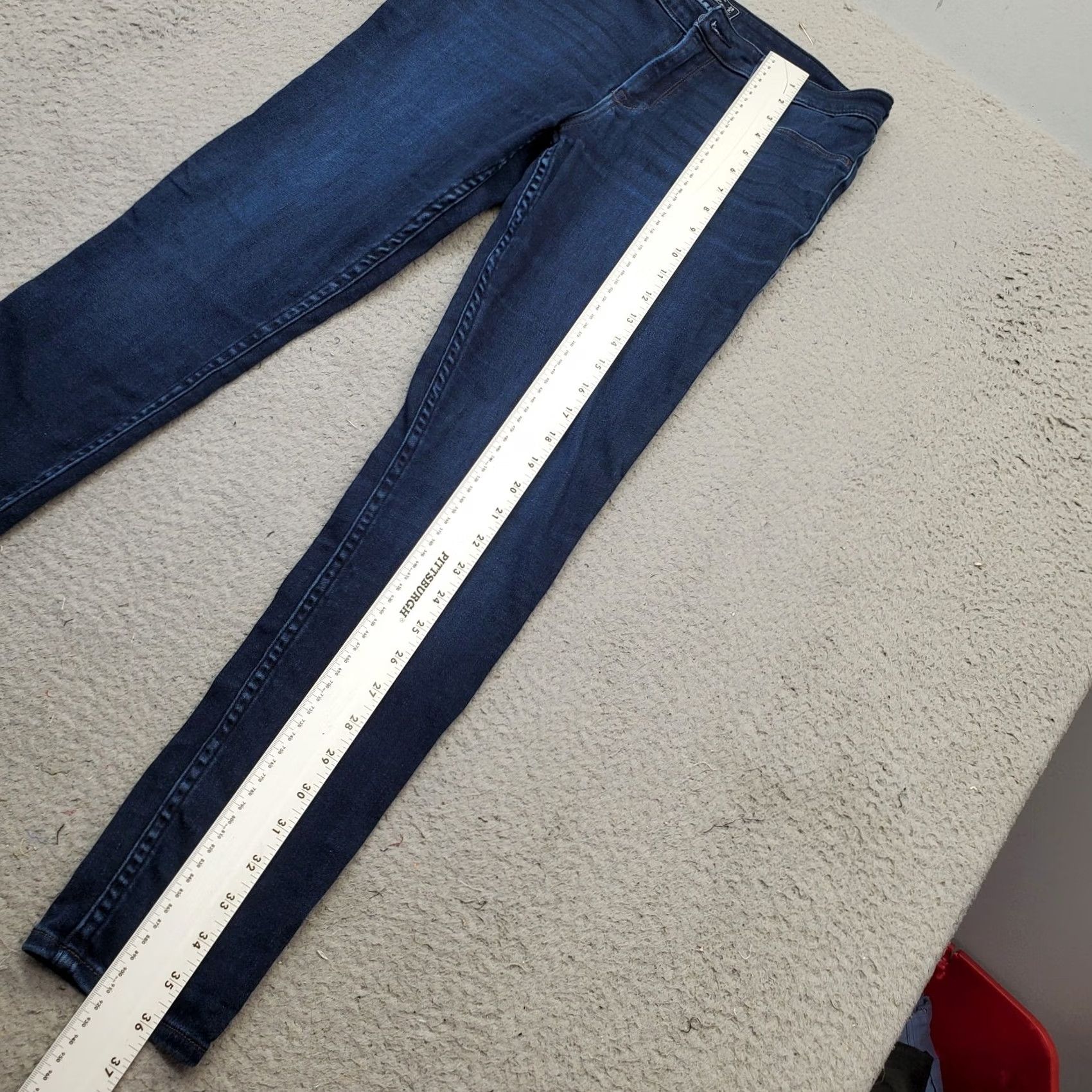Abercrombie & Fitch Abercrombie & Fitch Womens Jeans 29/8 Blue Denim Harper Low Rise Stretch Skinny Regular Size 8 WW Men? Size 30" / US 8 / IT 44 - 4 Thumbnail