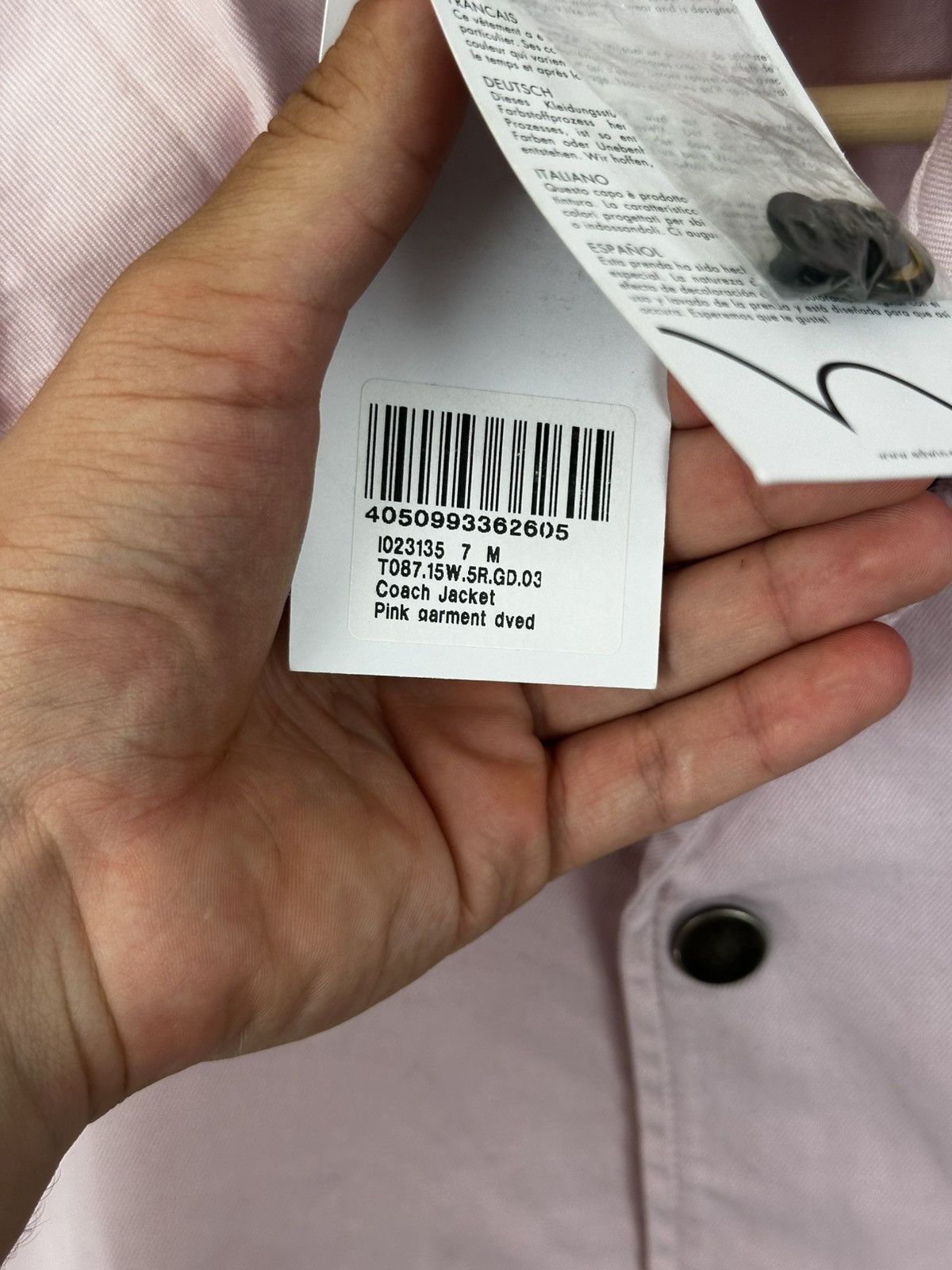 Other Edwin Coach Jacket Garment Dved Shirt Jacket Pink Size US M / EU 48-50 / 2 - 8 Thumbnail