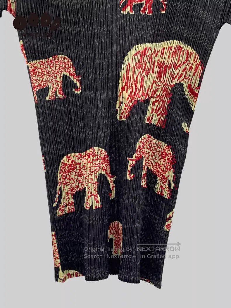 Issey Miyake Issey Miyake Elephant Ruched Short Sleeve Top Size L / US 10 / IT 46 - 7 Thumbnail