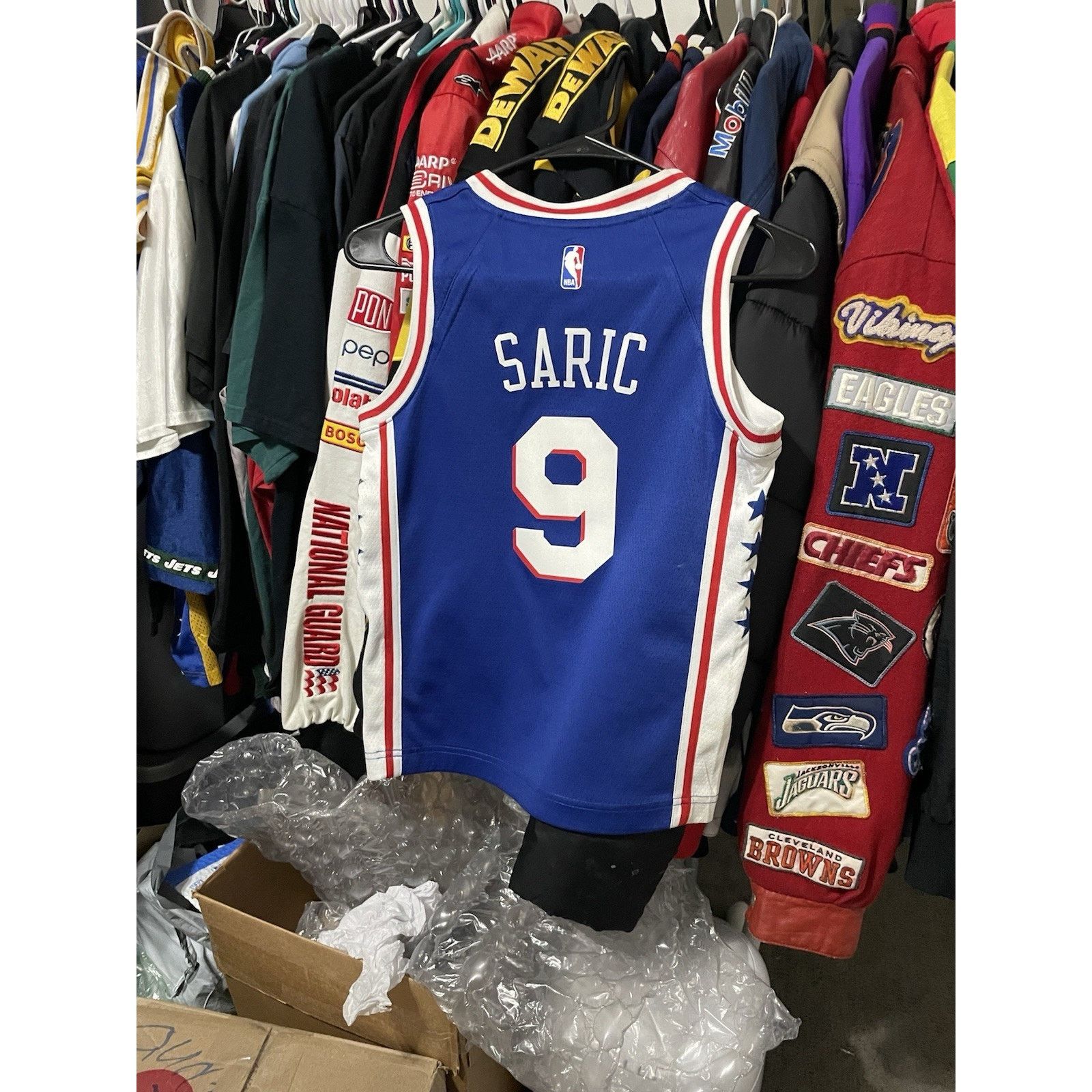 Nike Size Youth S(8-9yo)- Nike Philly 76ers Dario Saric #9 Jersey Size US S / EU 44-46 / 1 - 2 Thumbnail