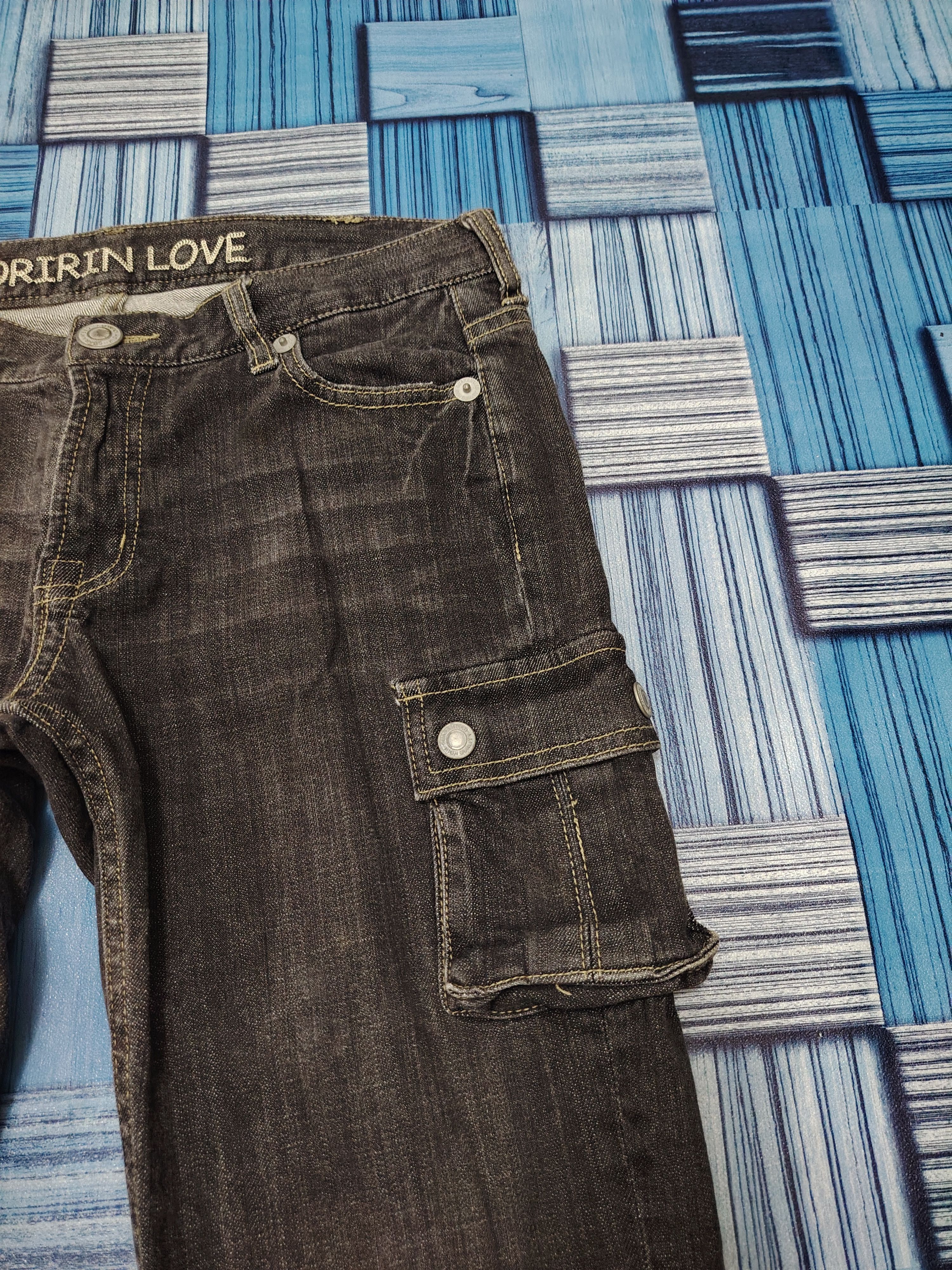 If Six Was Nine Japan Oririn Love Black Jeans Flared Distressed Jeans Size US 30 / EU 46 - 6 Thumbnail