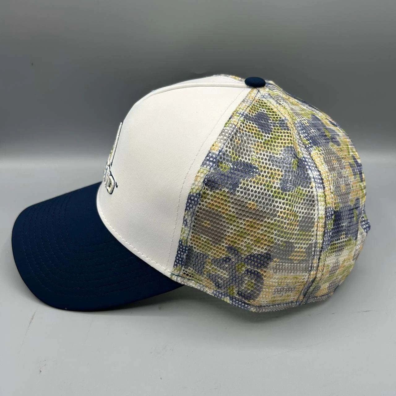 Other Ascend Trucker Hat Men White Blue Camo Embroidered Snap Back Size ONE SIZE - 4 Thumbnail