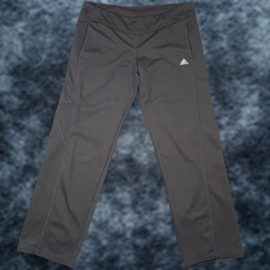Adidas Adidas Track Pants Mens Large Gray Athletic Warm Up 027365 931001 Pants Regular Men Gray Track Pants Size US 33 - 1 Thumbnail