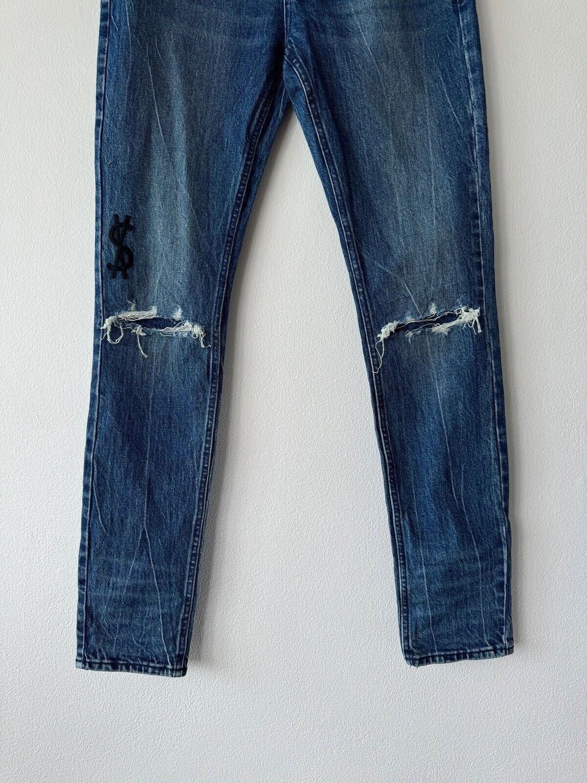 Ksubi Ksubi mens denim jean van winkle 32 bluuu blue dollar sign Size US 32 / EU 48 - 2 Thumbnail