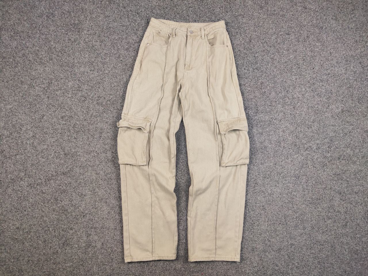 Japanese Brand Vintage Y2K Japanese Bondage Beige Baggy Cargo Denim Pants Size US 30 / EU 46 - 11 Thumbnail
