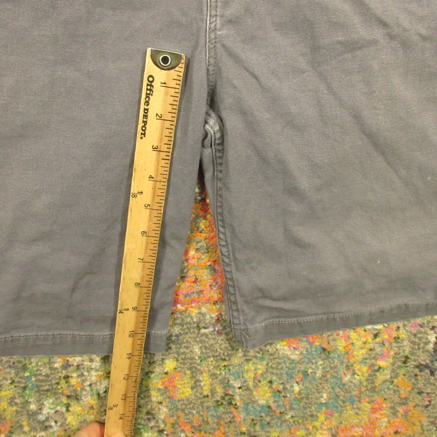 Carhartt Carhartt Shorts Cargo Work Gray 40 Mens Relaxed Canvas Rugged Flex Inseam 10in Pockets Logo Zip Easy Care Machine Washable Size US 40 / EU 56 - 5 Thumbnail