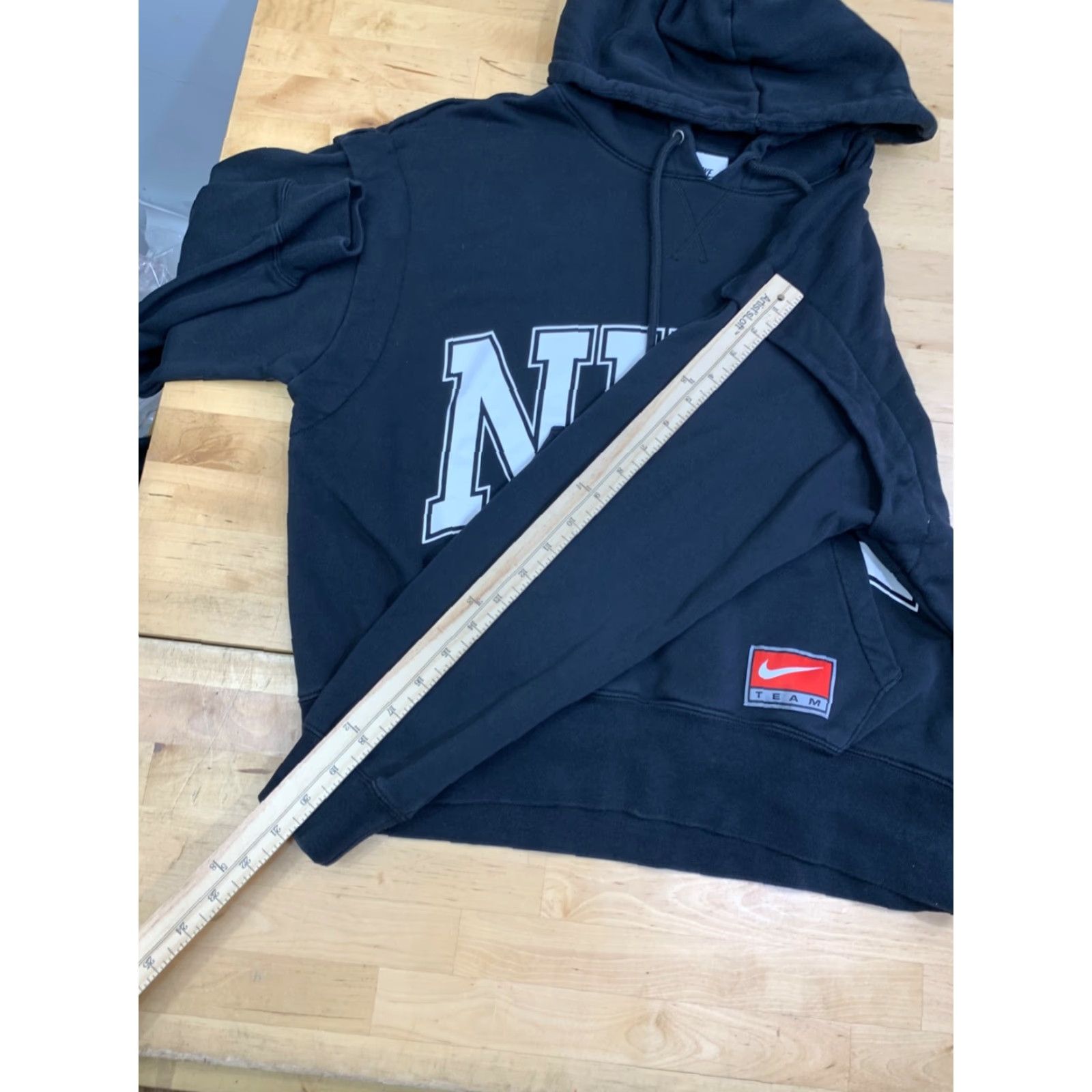 Nike Nike Hoodie Women S Black Logo Pullover Casual Workout Pullover Hooded Raglan Sleeve Fleece Nike Sportswear 13032 Size S / US 4 / IT 40 - 7 Thumbnail