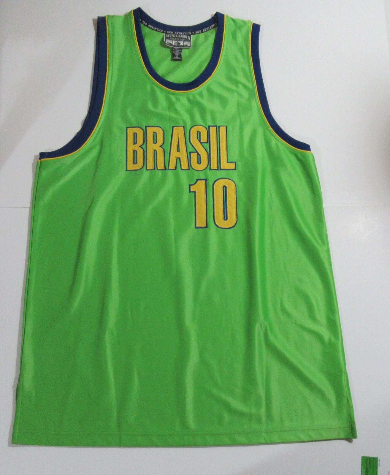 Steve And Barrys Steve & Barry's Mens Brasil Basketball Jersey Tank Top XL Size US XL / EU 56 / 4 - 1 Thumbnail