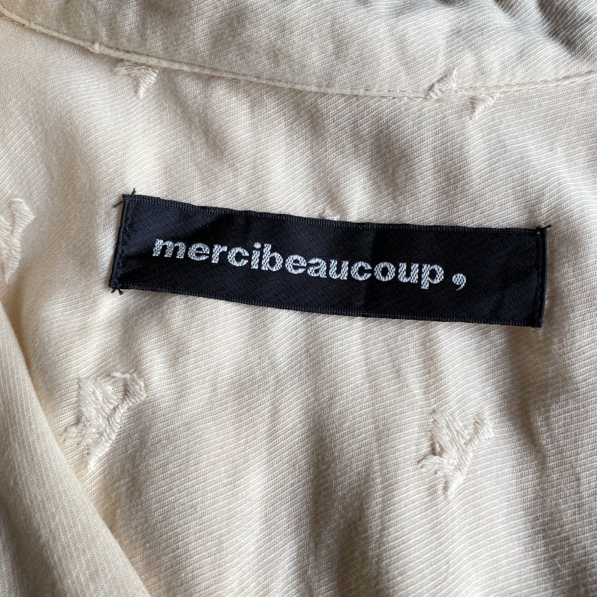 mercibeaucoup Mercibeaucoup, Peach Oversized Button-Down Shirt with Pocket Size XL / US 12-14 / IT 48-50 - 3 Thumbnail