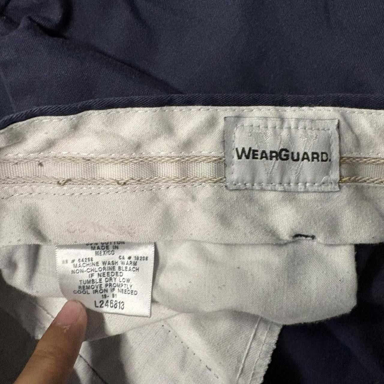 Japanese Brand × Vintage Crazy Vintage Y2K/2000s Baggy Navy Blue Workwear Style Cargo Pants! Size US 38 / EU 54 - 8 Thumbnail