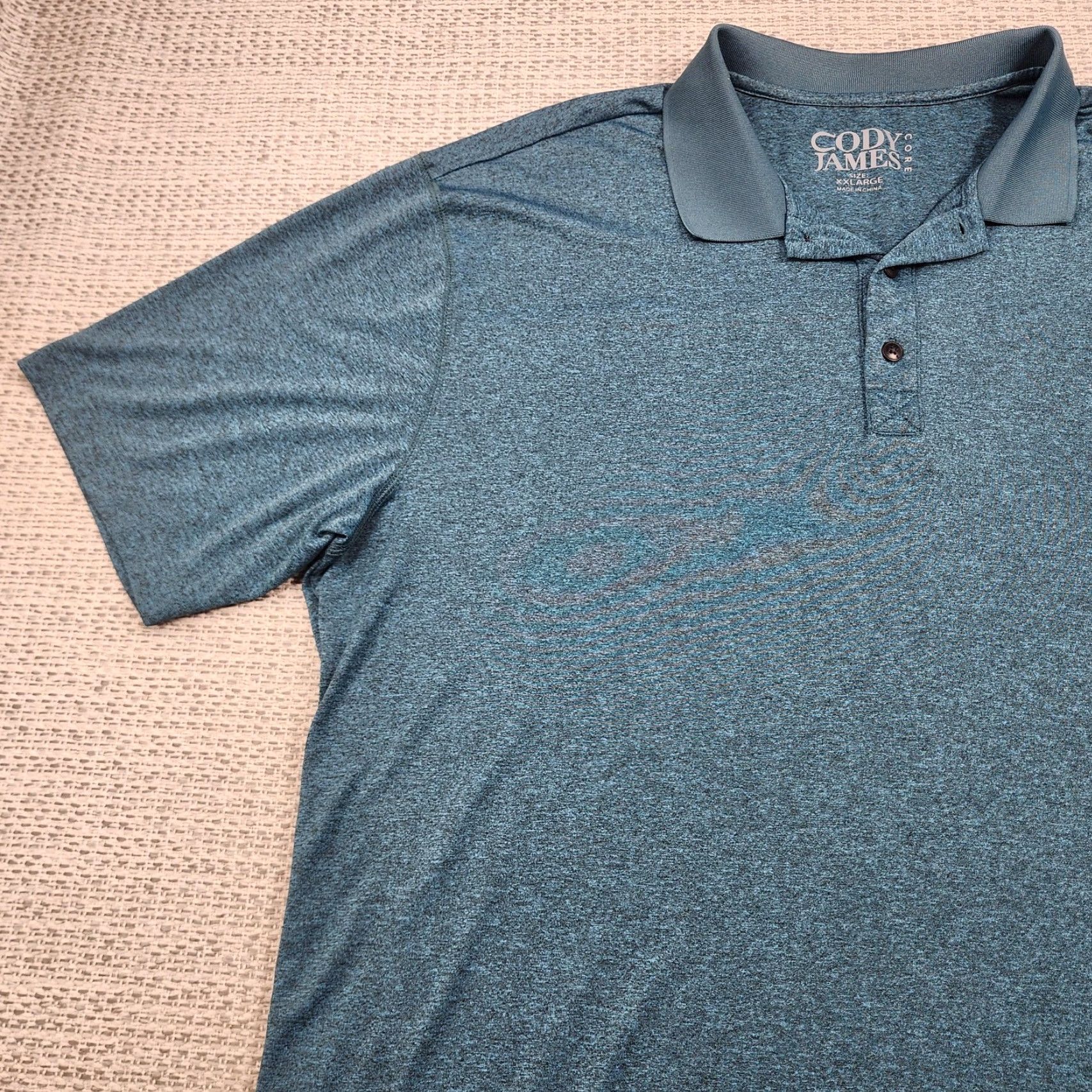 Cody James Cody James Core Polo Shirt Mens 2XL Blue Heather Polo Short Sleeve Regular Adult Mens 2XL Blue Heather Embroidered Logo Size US XXL / EU 58 / 5 - 3 Thumbnail