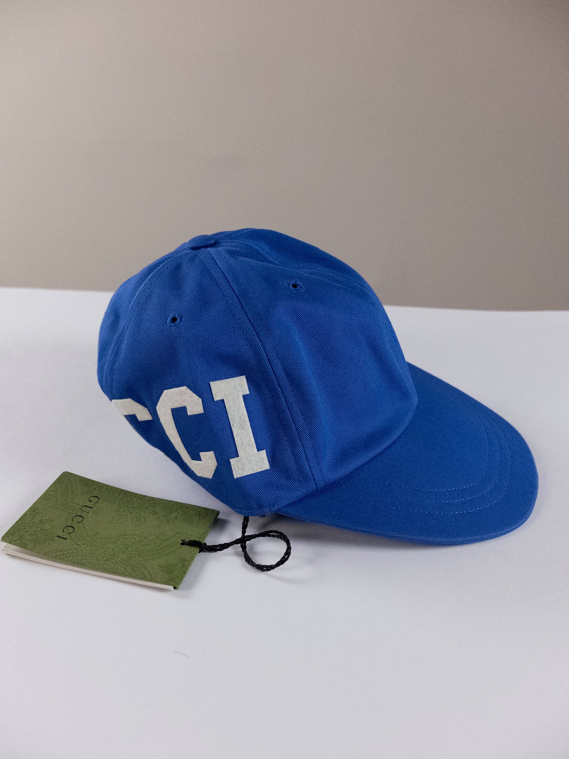 Gucci GUCCI 25 blue monogram dad cotton baseball cap Medium Size ONE SIZE - 5 Thumbnail