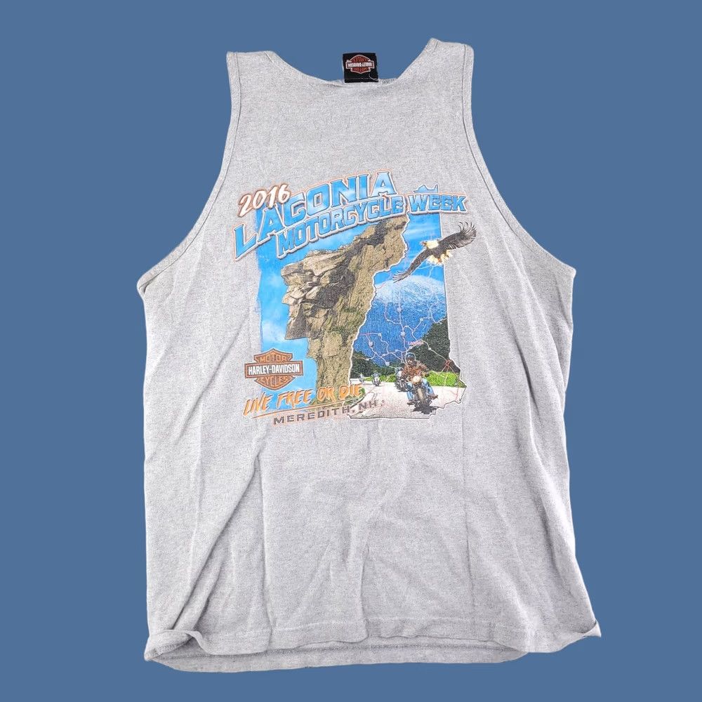 Harley Davidson Harley-Davidson Shirt Mens Large Tank Sleeveless Laconia Graphic Size US L / EU 52-54 / 3 - 1 Thumbnail