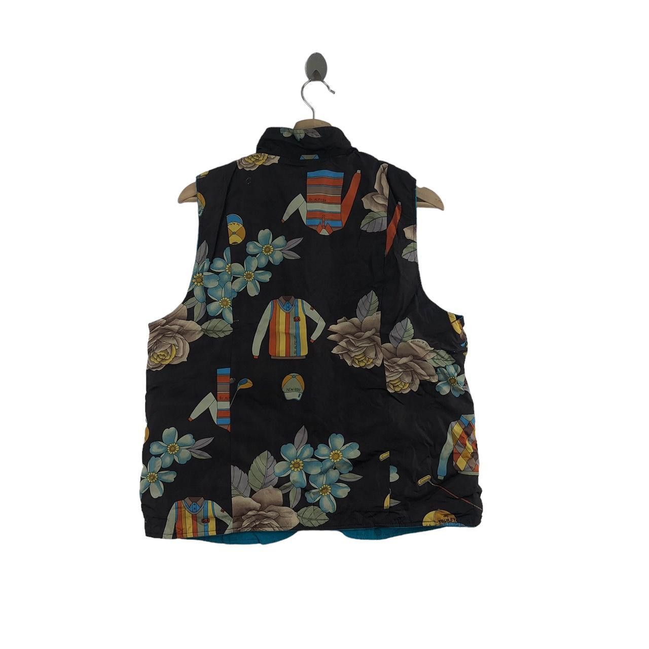 Other FLORAL PAINTING JAPAN Designer AOP Quilted Vest Jacket Size M / US 6-8 / IT 42-44 - 2 Thumbnail