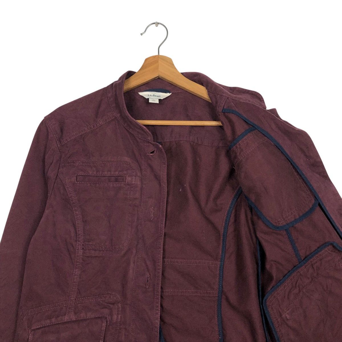 L.L. Bean 📌Rich Purple Chore Work Jacket Duck Canvas L.L.Bean Size US XL / EU 56 / 4 - 13 Thumbnail