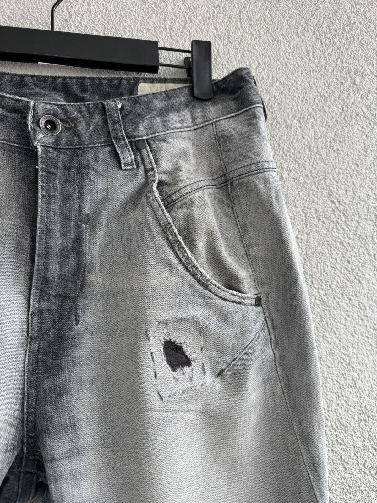 Diesel Diesel Industry Distressed Grey Jeans Slim Fit Faded Denim Size US 27 - 4 Thumbnail