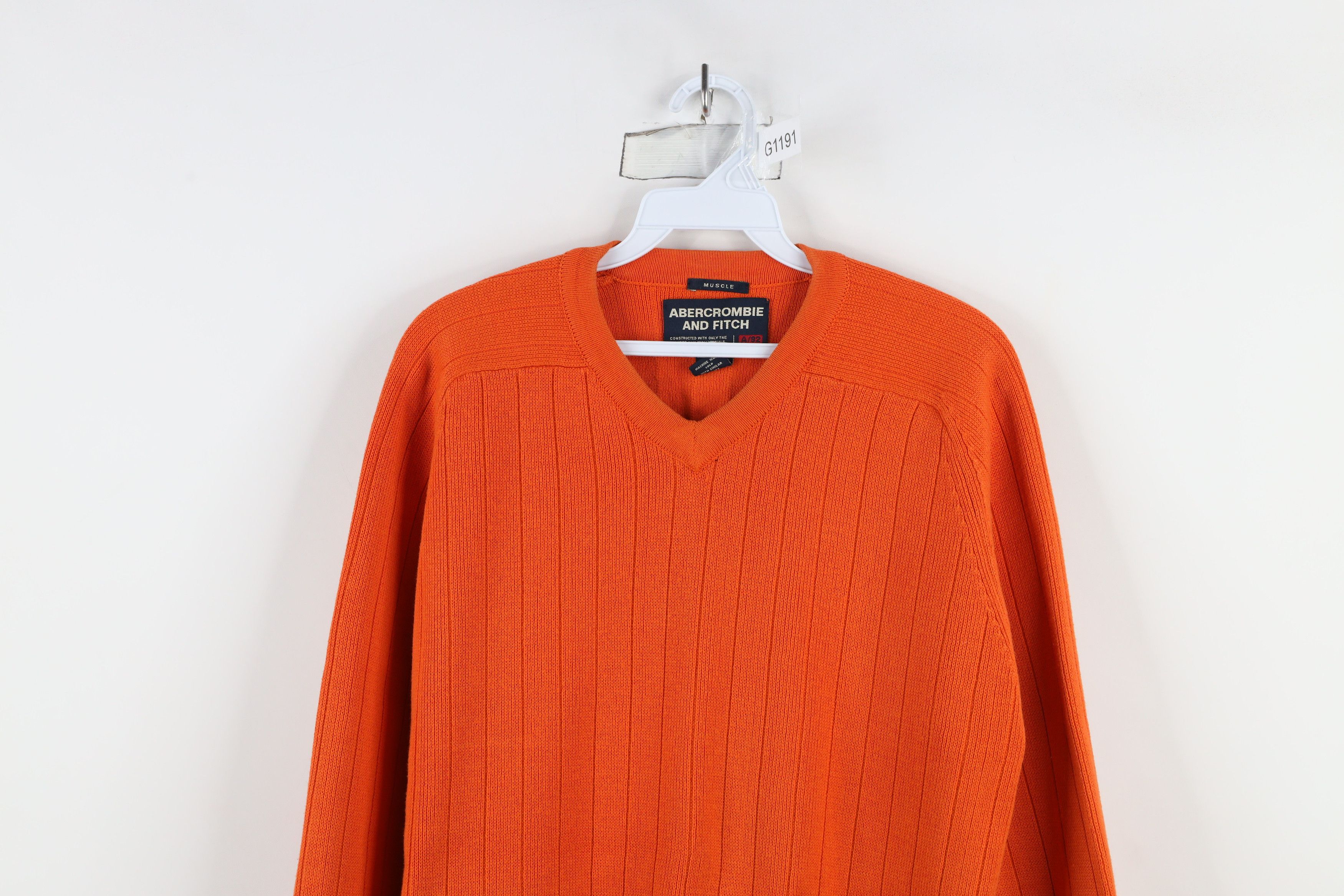 Abercrombie & Fitch × Vintage Vintage 90s Y2K Abercrombie & Fitch Ribbed Knit Sweater Size US L / EU 52-54 / 3 - 2 Thumbnail