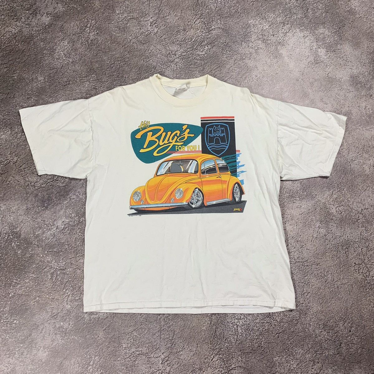 Vintage Vintage 90s Y2K Graphic Tee Hot Rod Car Print Streetwear XL Size US XL / EU 56 / 4 - 1 Thumbnail