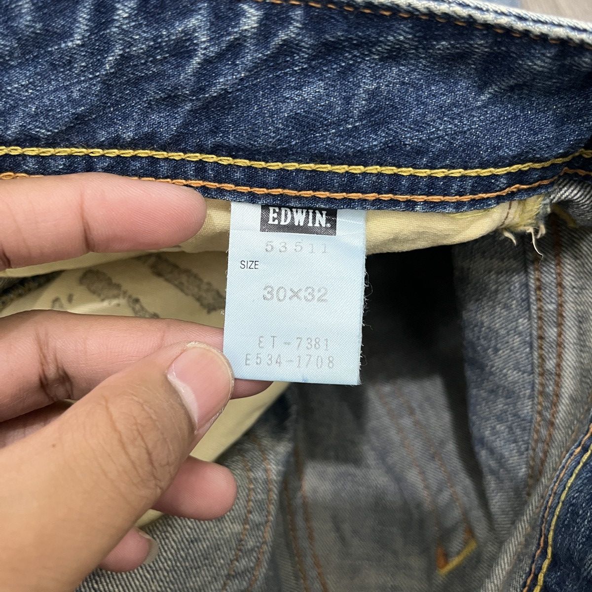Seditionaries Edwin 511 - Skull Divino Distressed Denim 30x32 Ifsix Lgb Size US 29 - 18 Thumbnail