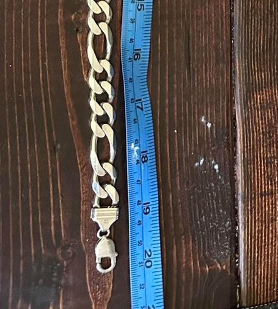 Other Sterling silver 925 Figaro link chain 20” 13mm 123grams Size ONE SIZE - 3 Thumbnail