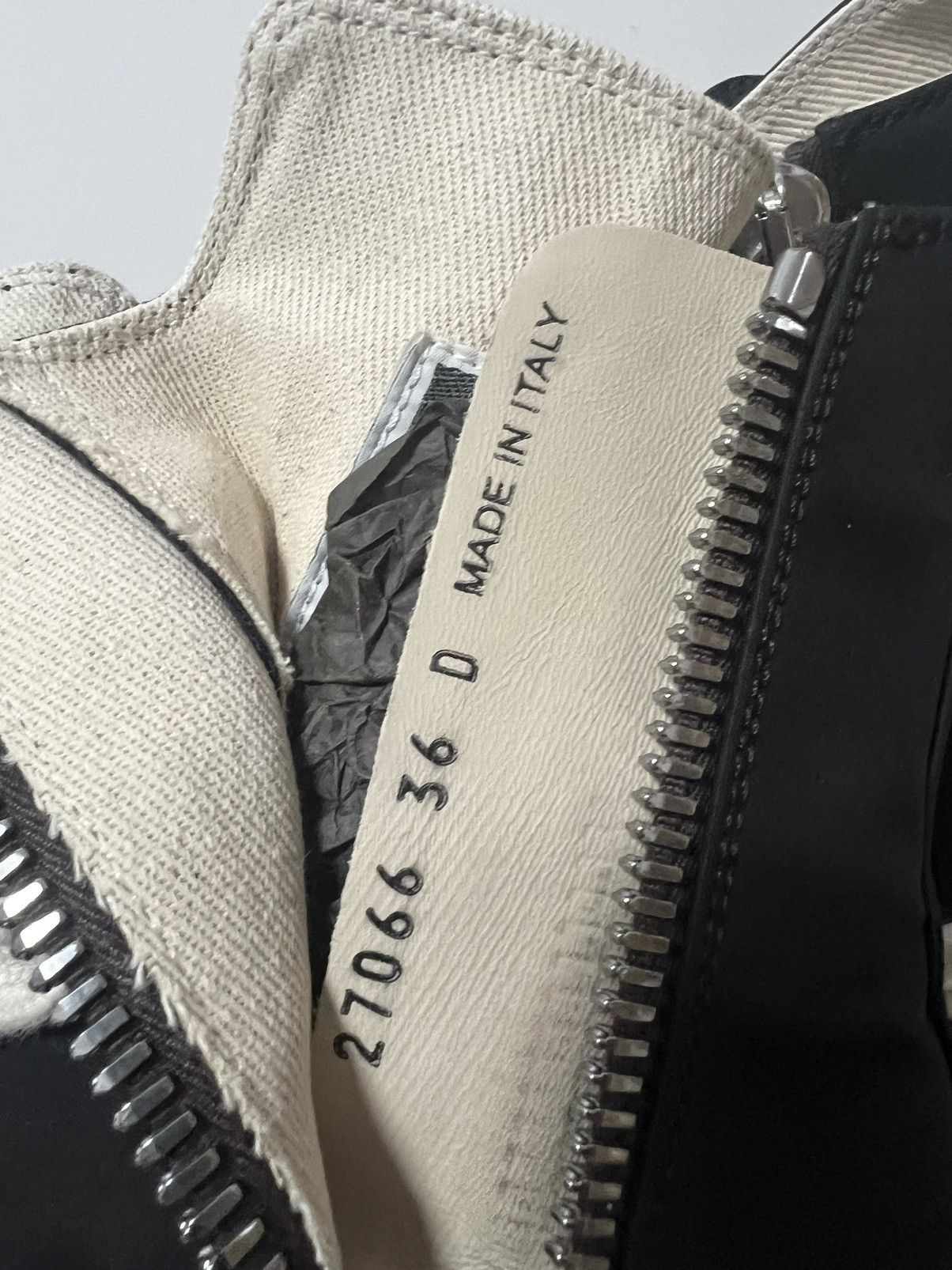 Rick Owens Drkshdw Rick owens cargo ramones high top sneakers sz 36 Size US 6 / IT 36 - 10 Thumbnail