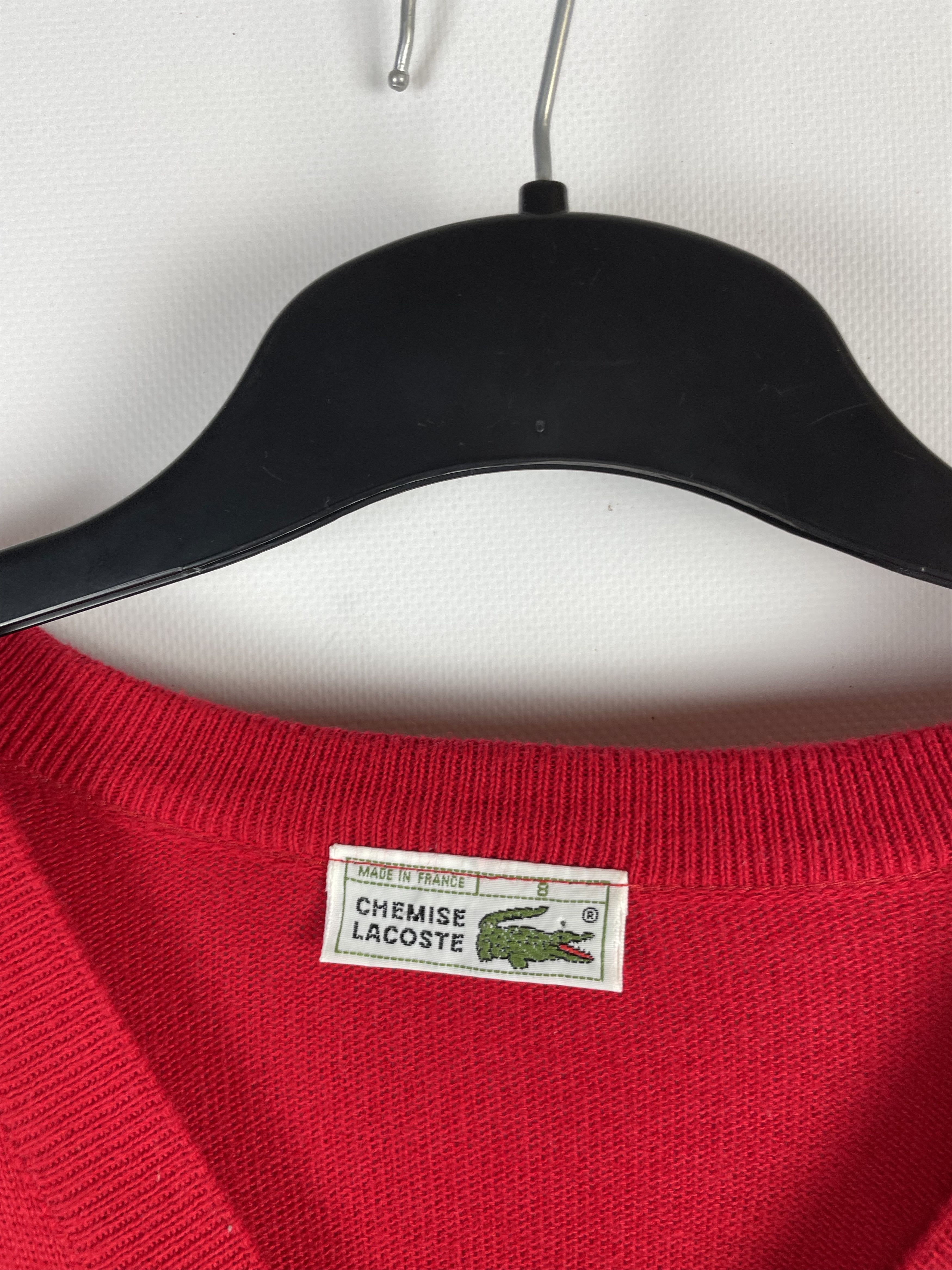 Lacoste × Vintage Lacoste Vintage Check Knit Sweater Size US XL / EU 56 / 4 - 5 Thumbnail