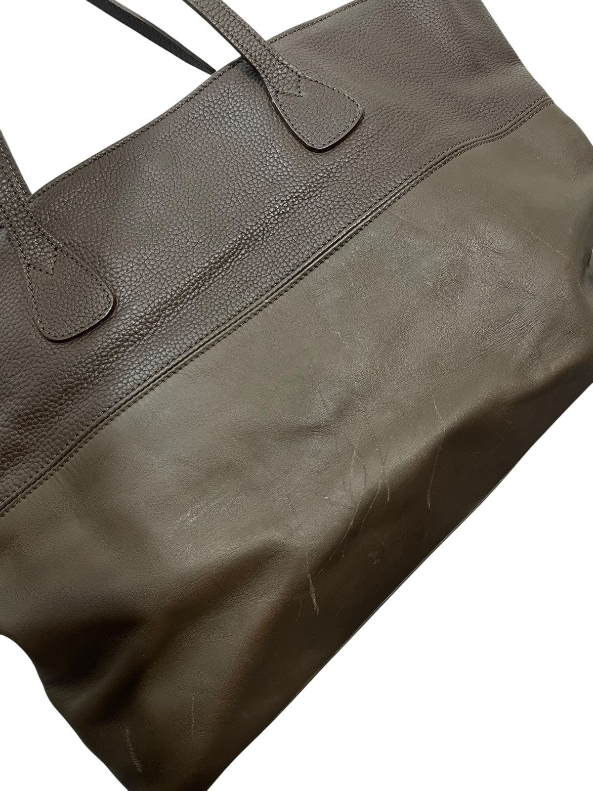 Genuine Leather Full Leather Tusting Handmade in England Tote Bag 6🟩 Size ONE SIZE - 12 Thumbnail