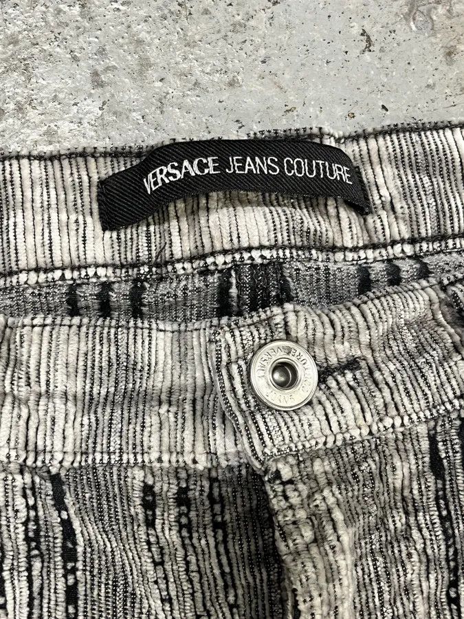 Versace AW2003 Versace Raw Velvet Distressed Grey Pants Size US 32 / EU 48 - 10 Thumbnail