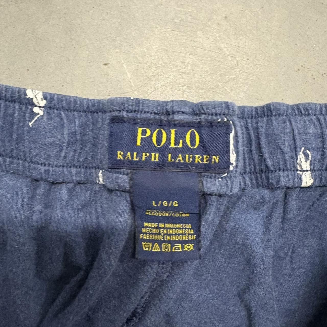 Polo Ralph Lauren Crazy Vintage Y2K/2000s Polo Ralph Lauren Sleepwear Loungewear Sweatpants Cuffed Pajama Pants! Size US 32 / EU 48 - 7 Thumbnail