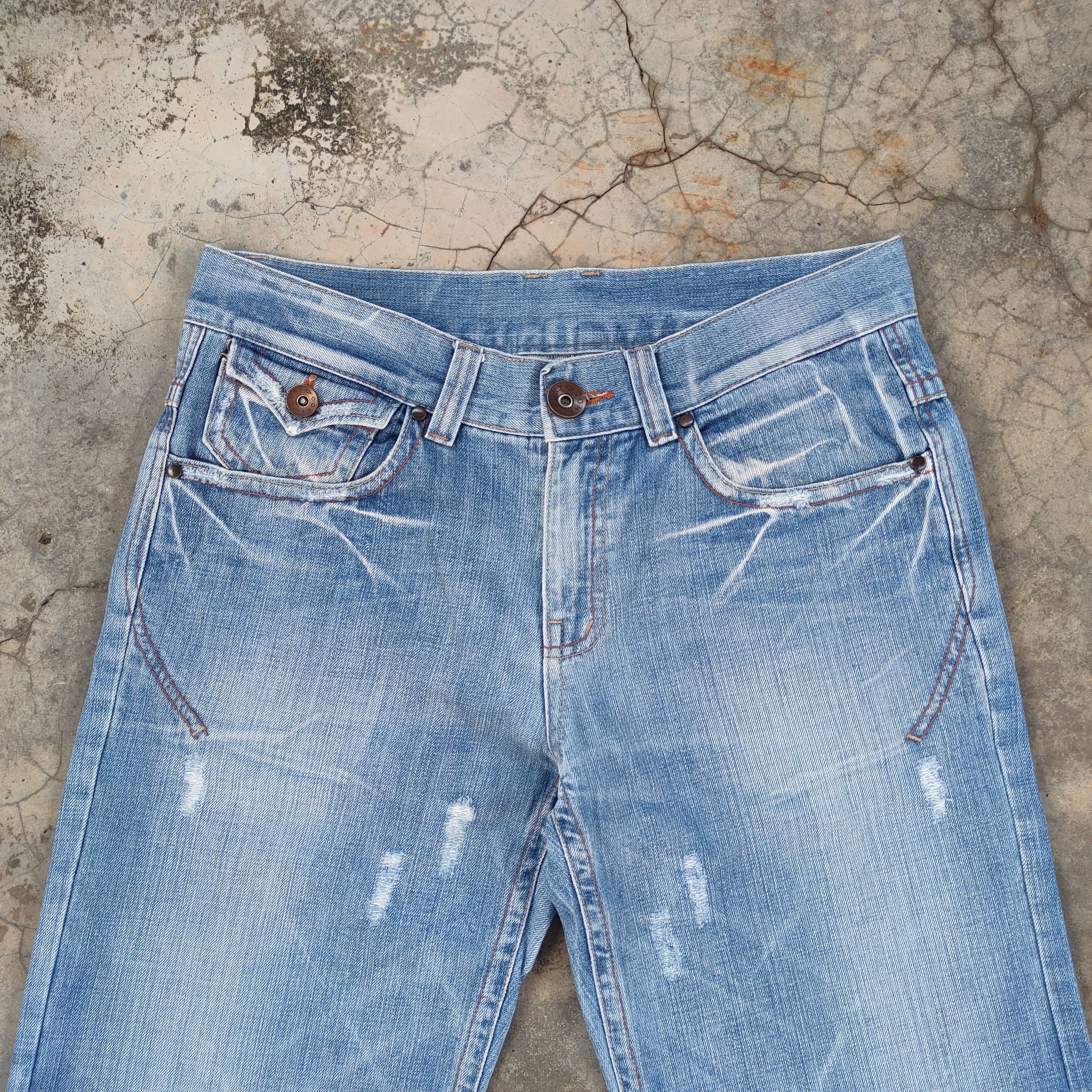Japanese Brand VINTAGE JAPANESE DENIM BAGGY RIPPEP JEANS PANTS Size US 34 / EU 50 - 3 Thumbnail