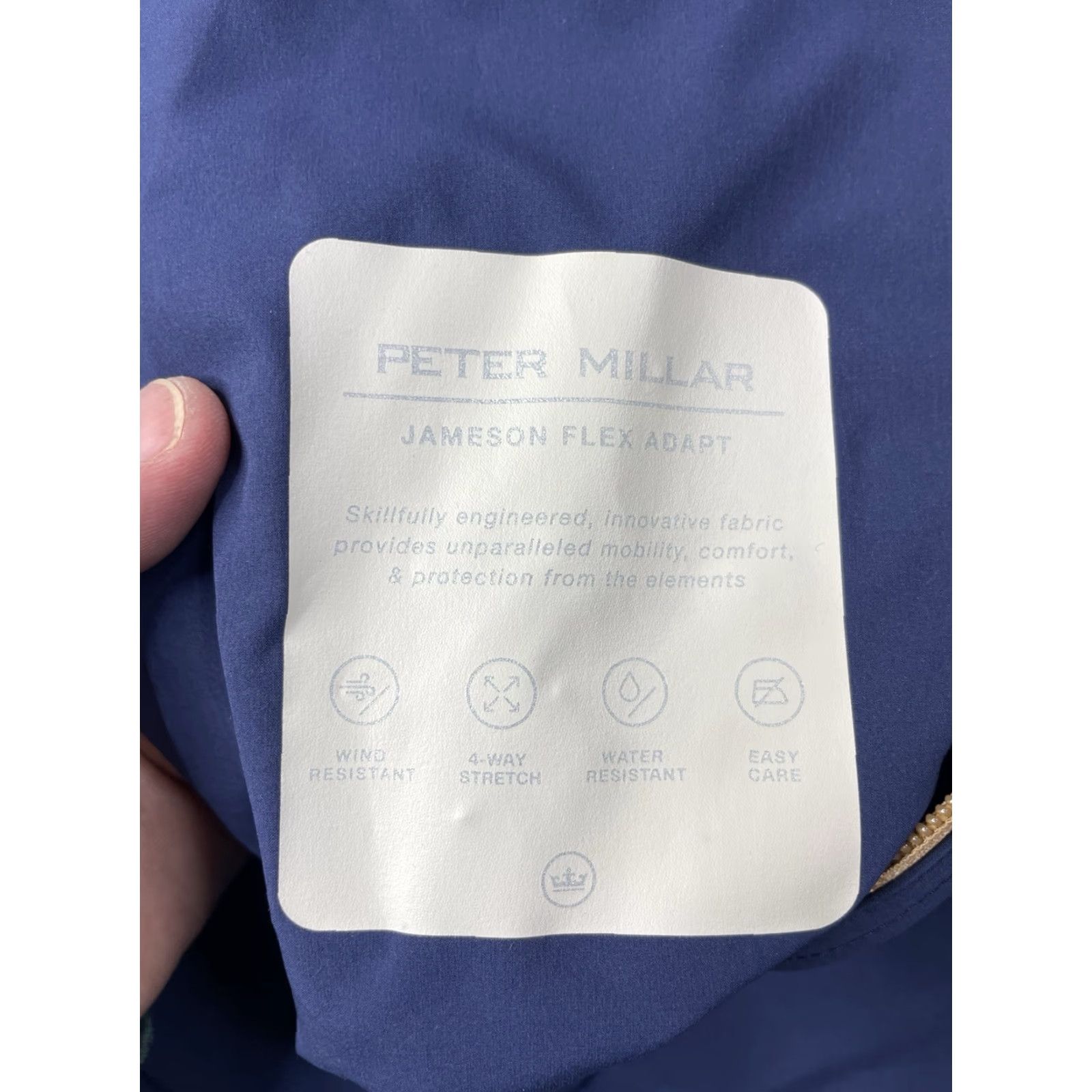 Peter Millar Peter Millar Jameson Vest Navy Womens M Full Zip Hooded Lightweight Water Resistant Wind-Resistant Zipped Pockets Outdoor Casual Travel Medium Size M / US 6-8 / IT 42-44 - 2 Thumbnail