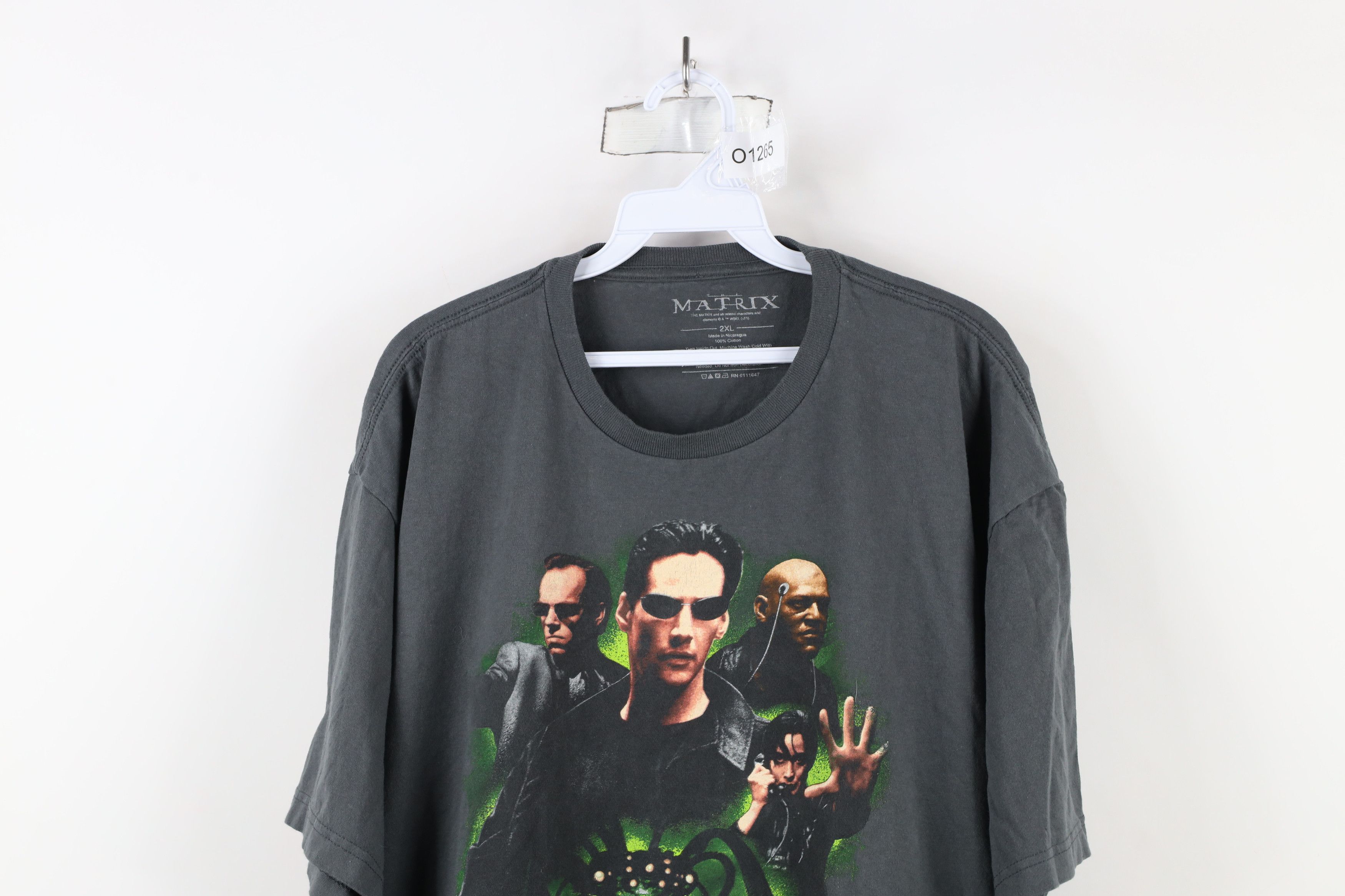 Vintage Vintage Y2K Spell The Matrix Movie Short Sleeve T-Shirt Gray Size US XXL / EU 58 / 5 - 2 Thumbnail