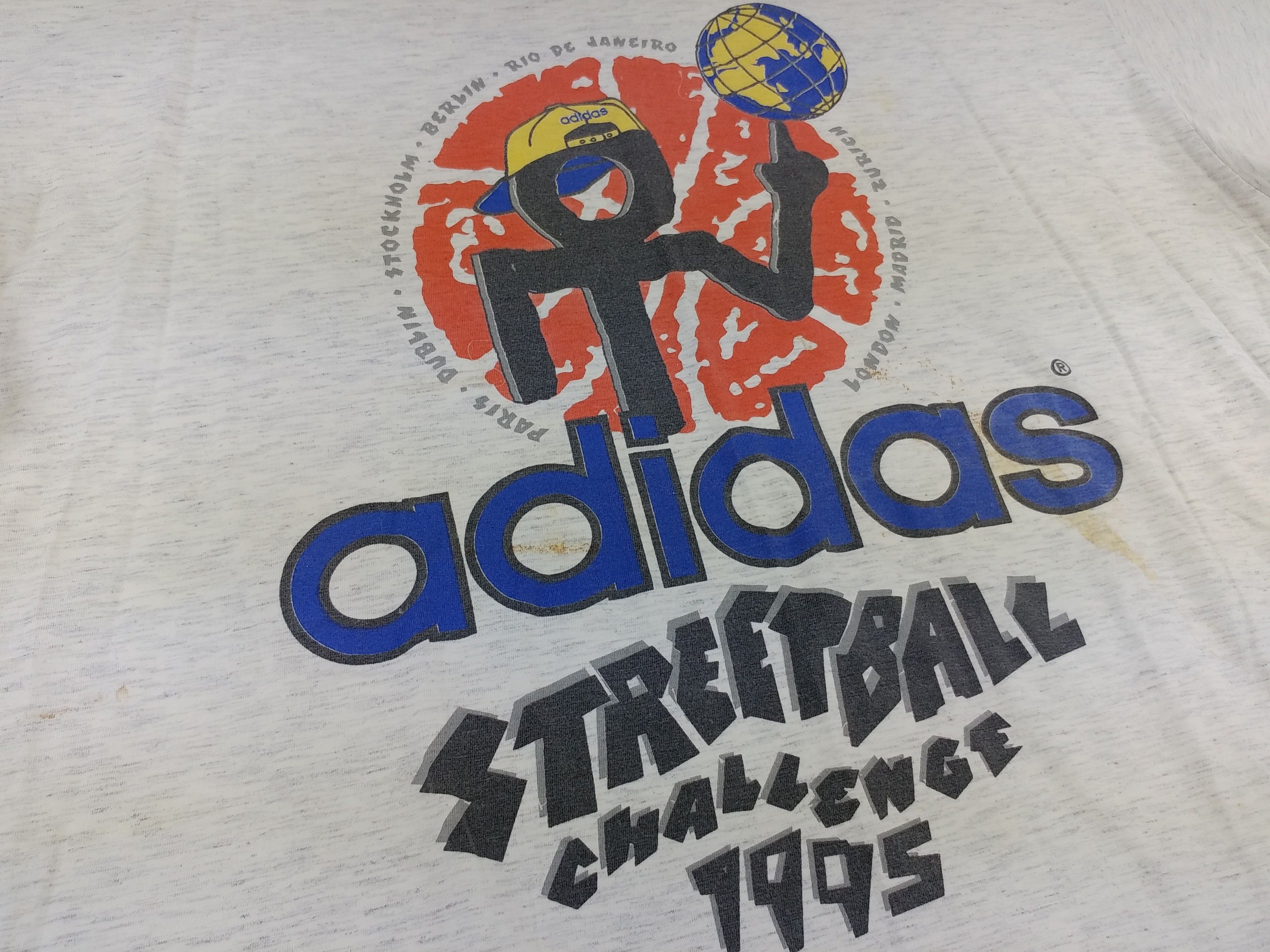 Adidas Adidas Streetball Challenge t-shirt, 1995, vintage hip hop L Size US L / EU 52-54 / 3 - 6 Thumbnail
