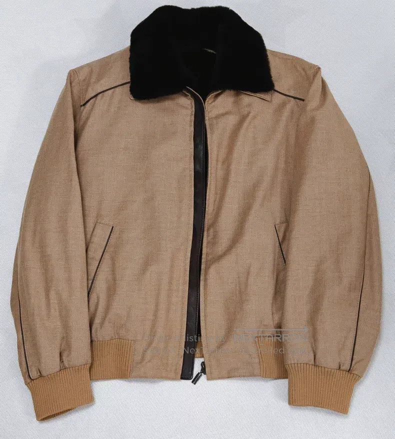 Brioni Beaver Fur and Cashmere Blazer