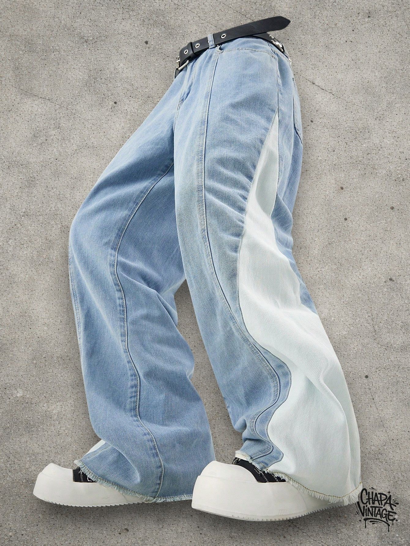 Japanese Brand Baby blue wide jeans Size US 32 / EU 48 - 4 Thumbnail